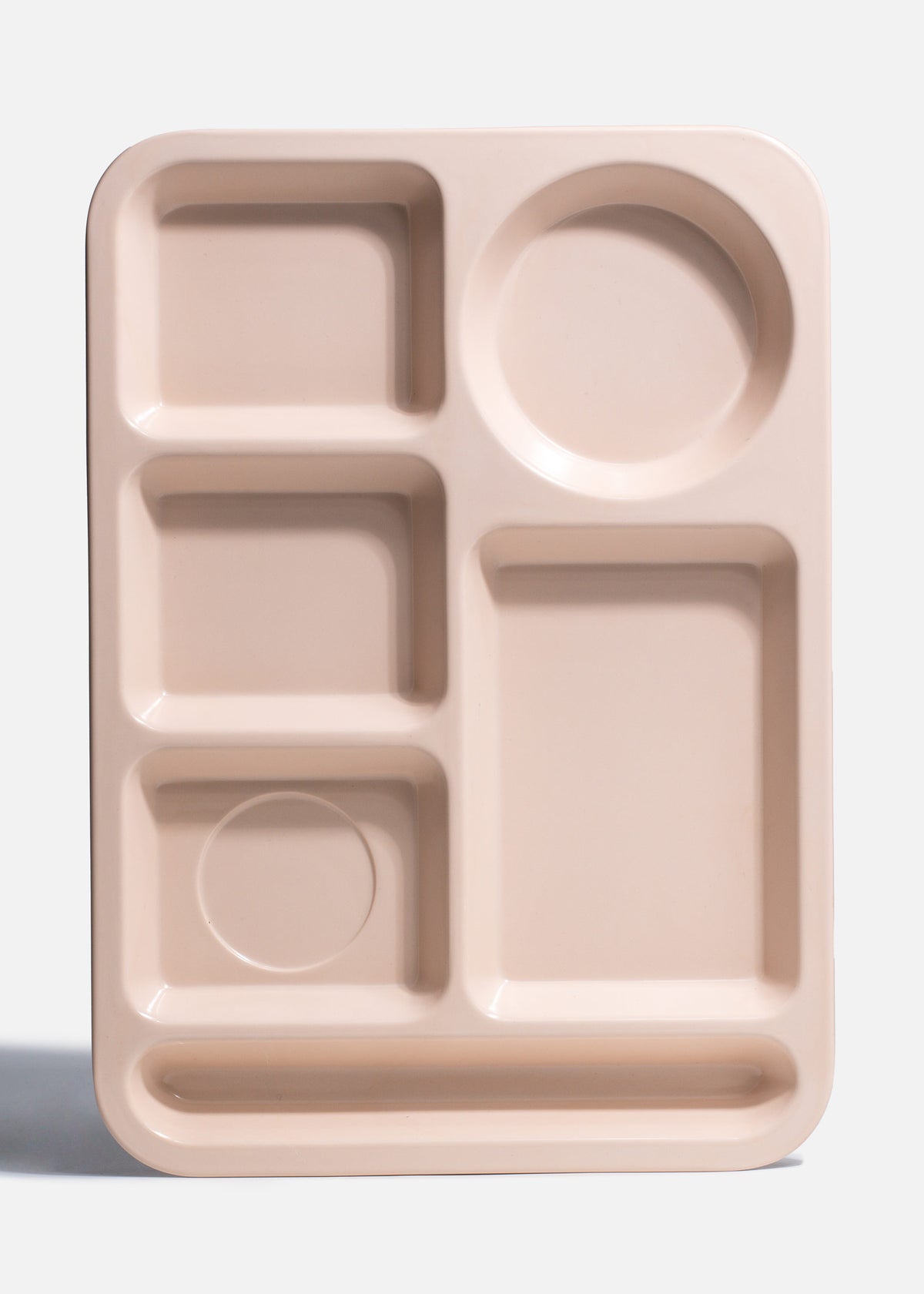 Plato rectangular 6 divisiones melamina beige Dai — imagen de producto, vista 1