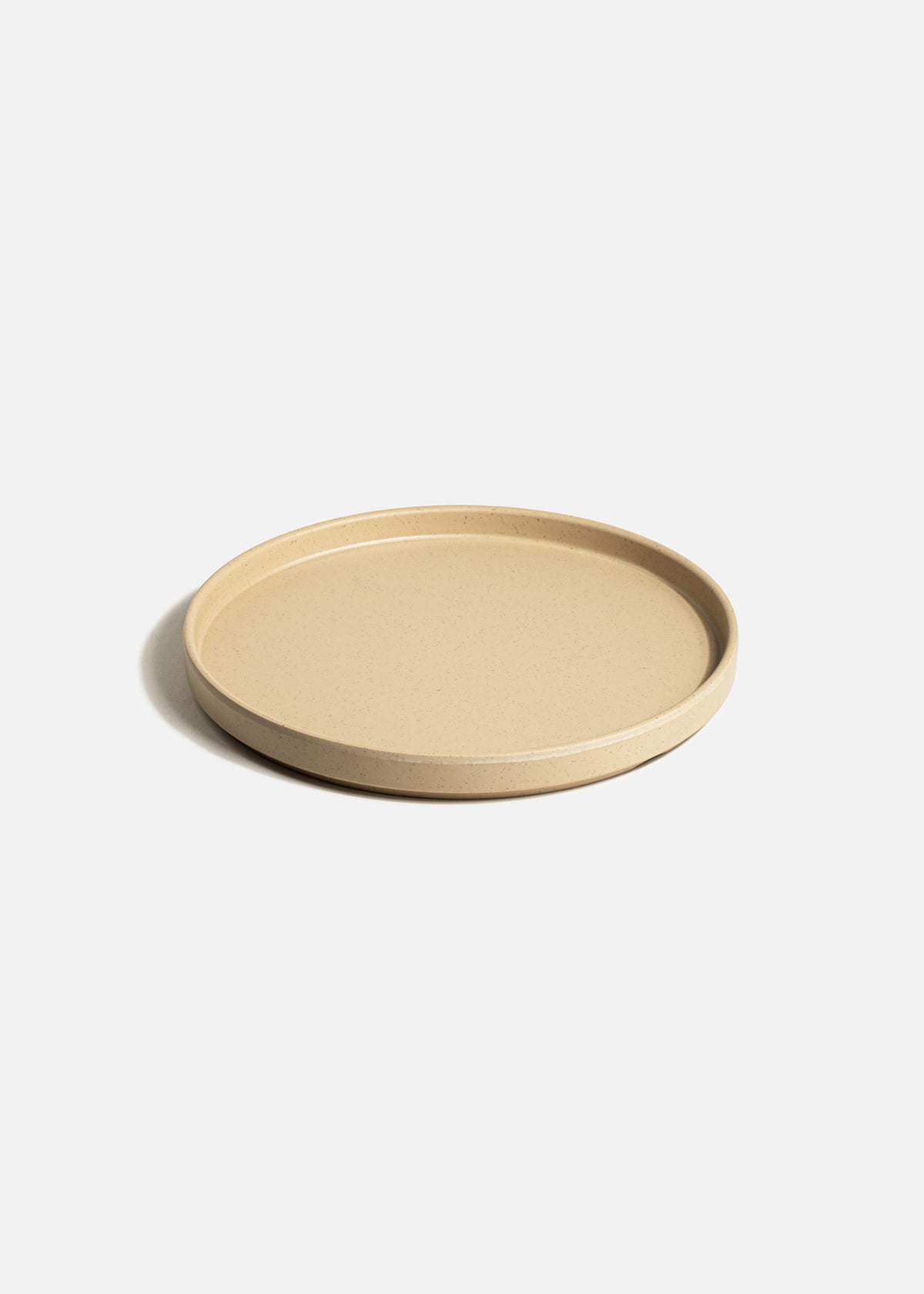 Plato trinche Barcelona de melamina arena mate de 23 cm