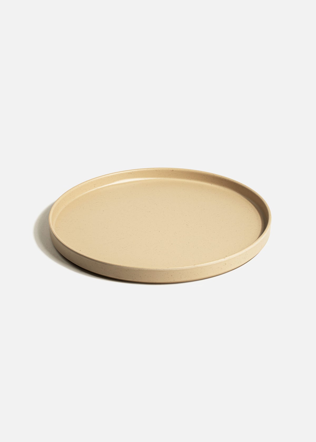 Plato trinche Barcelona de melamina arena mate de 27 cm