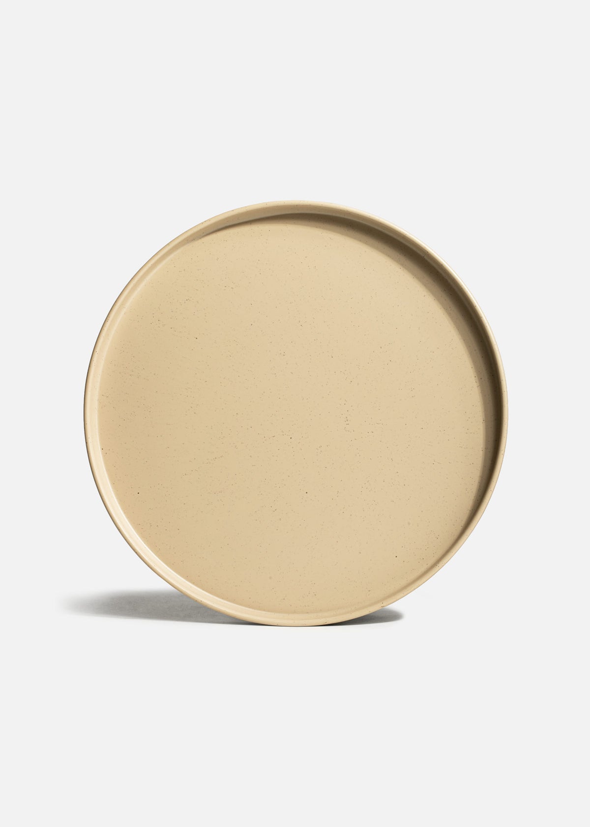 Plato trinche Barcelona de melamina arena mate de 27 cm