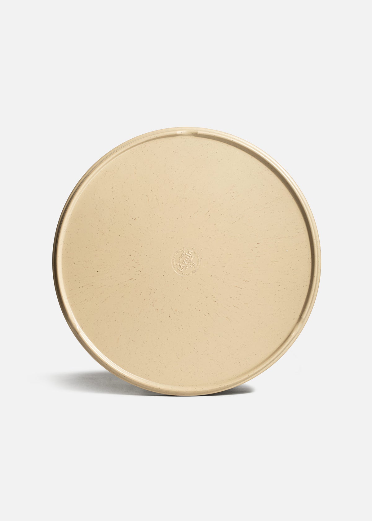 Plato trinche Barcelona de melamina arena mate de 27 cm