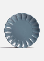 Plato trinche de cerámica premium azul mate Pétalo Ø 26.5 cm — imagen de producto