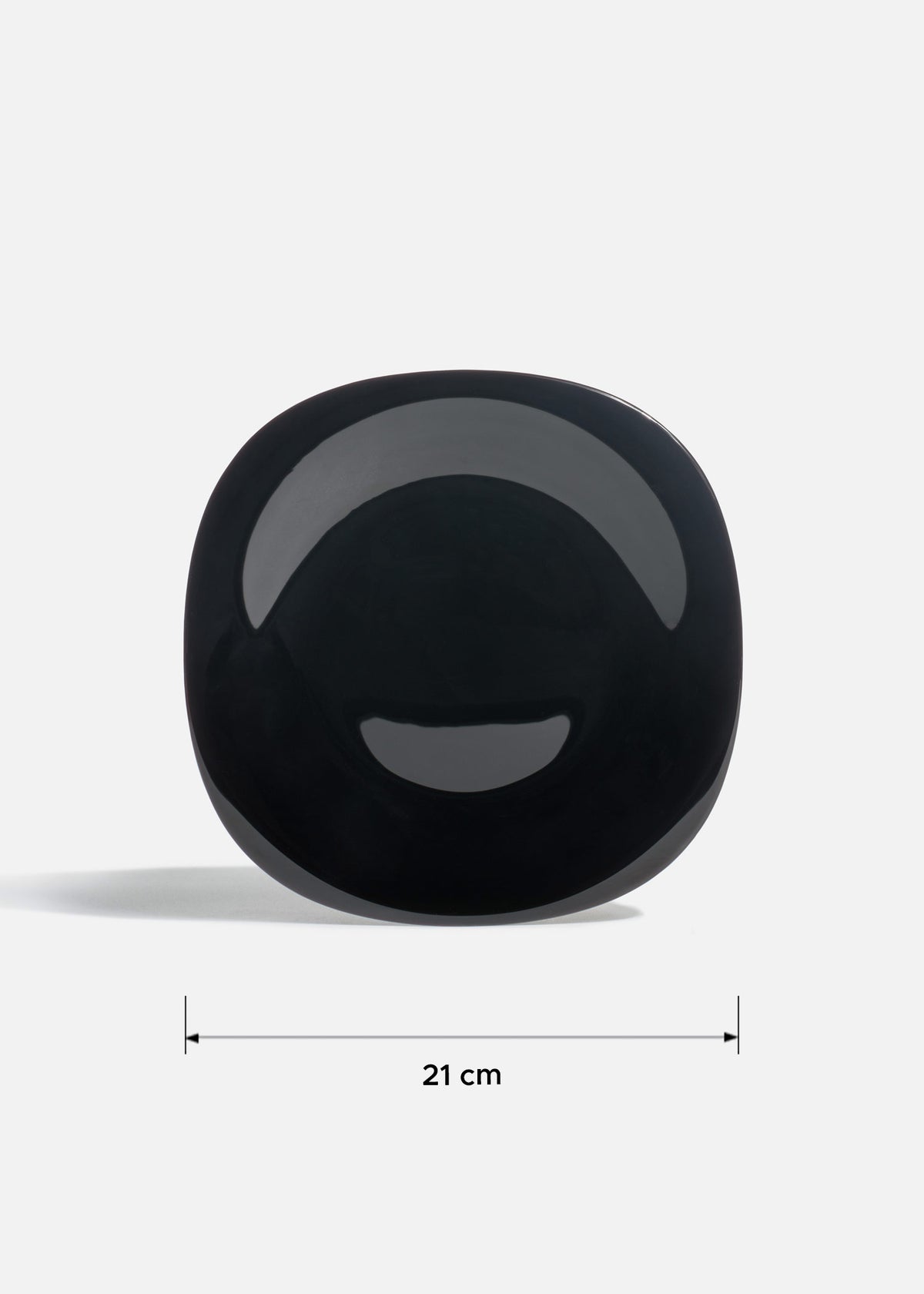 Plato trinche cuadrado de opal negro — imagen de producto