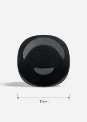 Plato trinche cuadrado de opal negro — imagen de producto