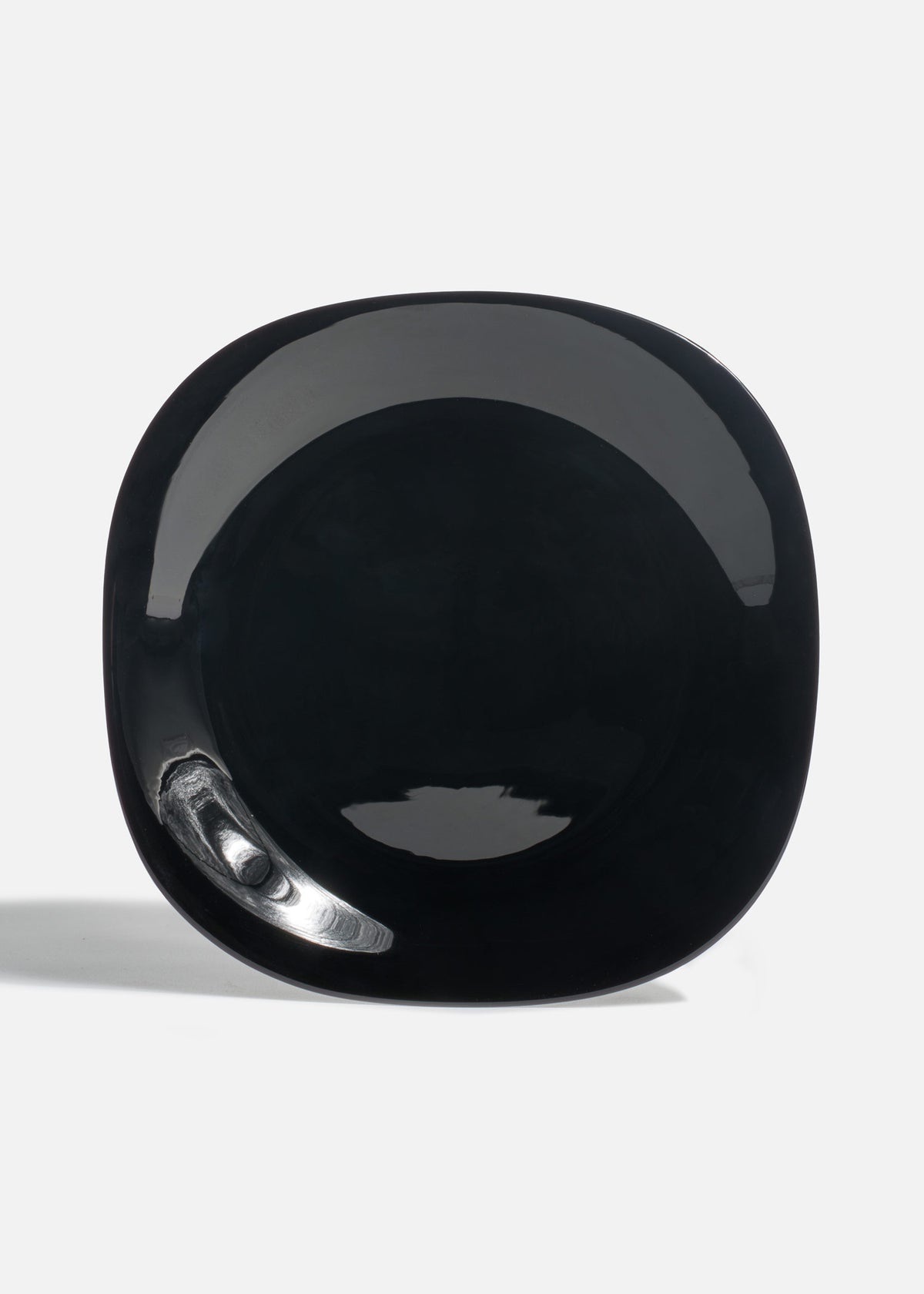 Plato trinche cuadrado de opal negro — imagen de producto