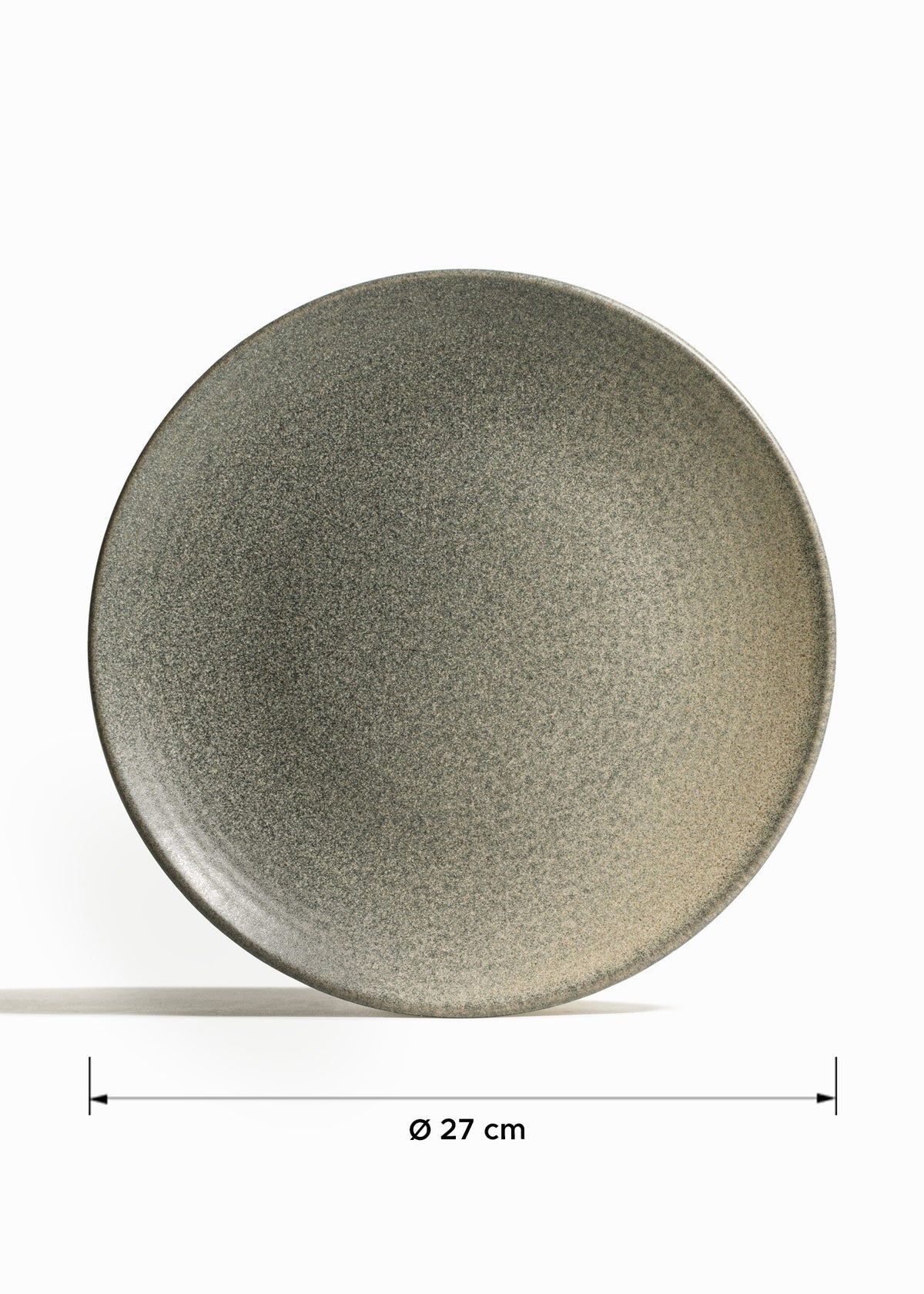 Plato trinche de porcelana petrificada gris degradado Hornfels Luton Ø 27 cm — imagen de producto