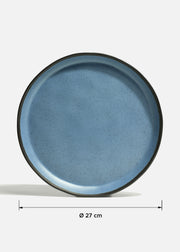 Plato trinche hygge de melamina azul Beluga Ø 27 cm — imagen de producto