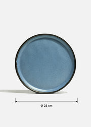 Plato trinche hygge de melamina azul Beluga Ø 23 cm — imagen de producto