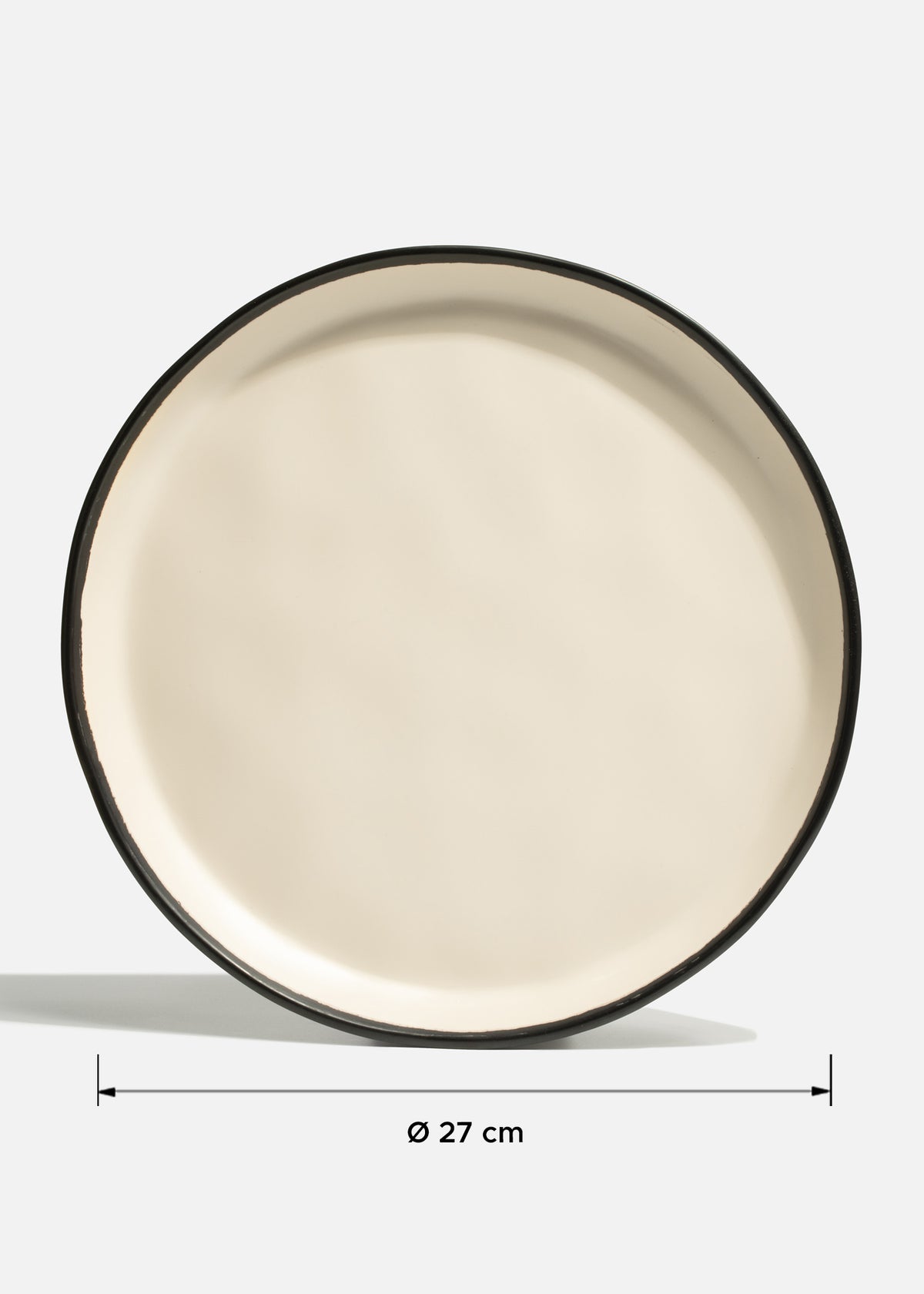 Plato trinche Hygge de melamina beige Beluga Ø 27 cm — imagen de producto