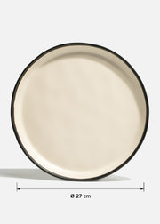 Plato trinche Hygge de melamina beige Beluga Ø 27 cm — imagen de producto