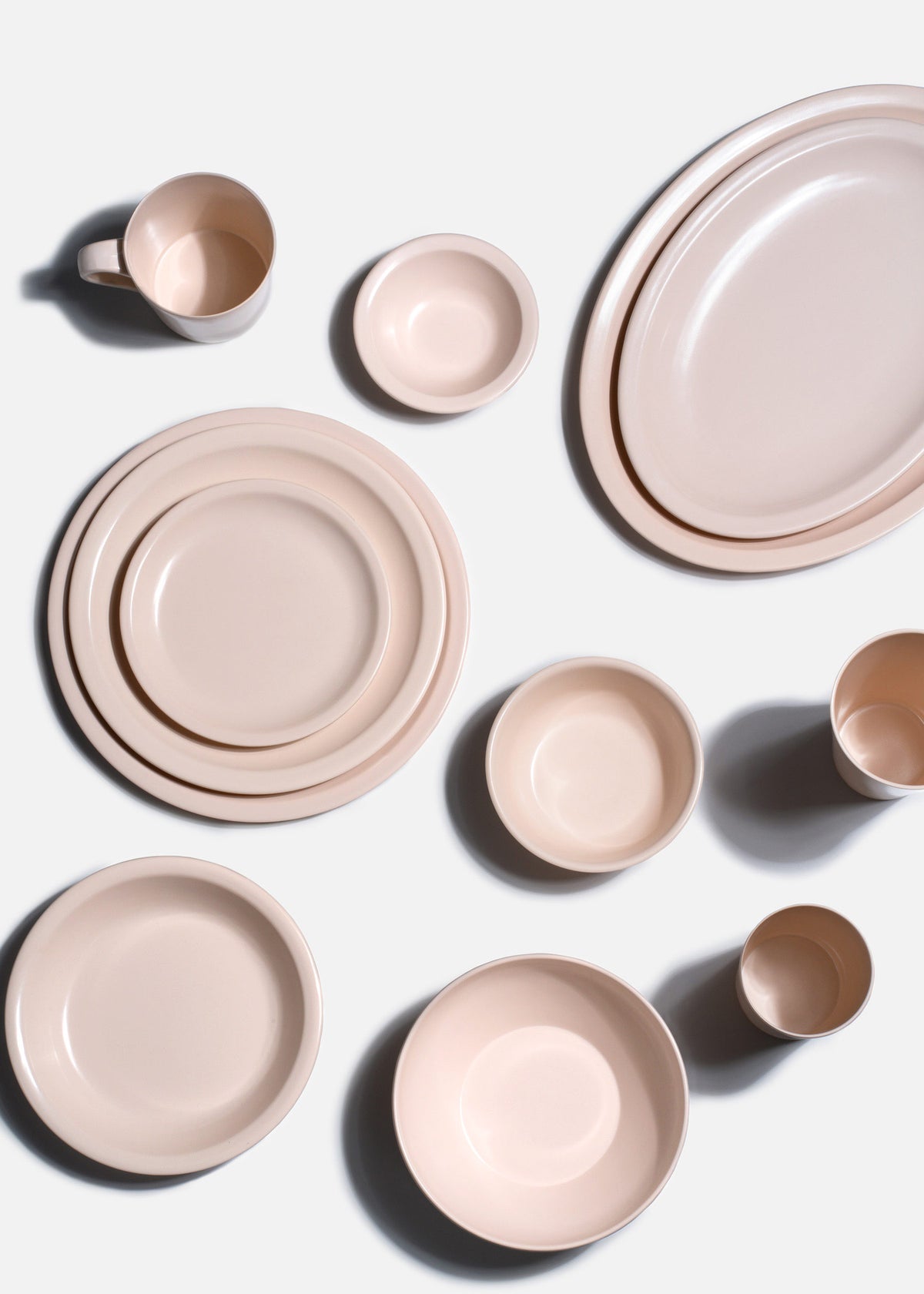 Platos trinche de melamina beige Neutral Tone — imagen de producto, vista 1