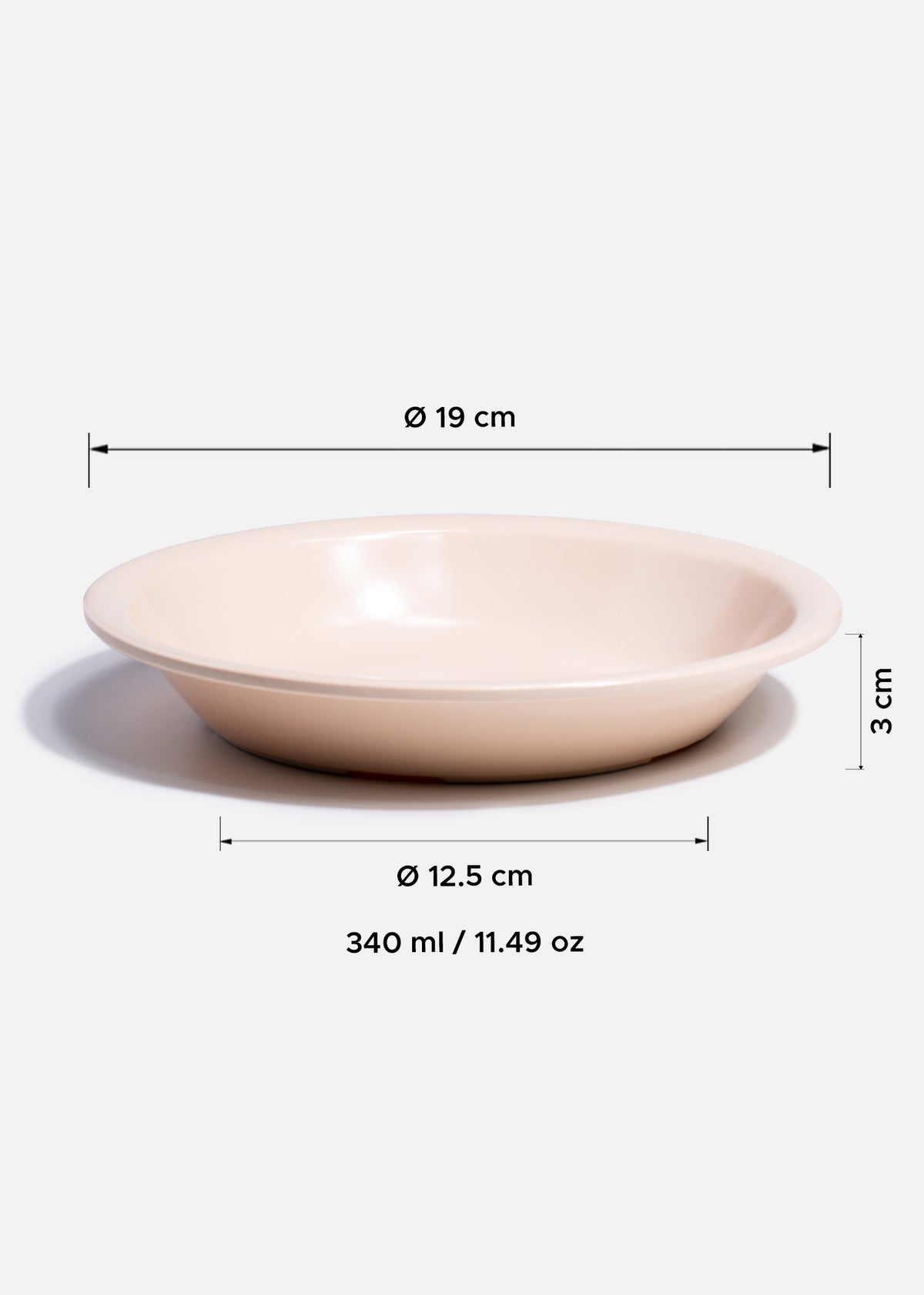 Tazones de melamina beige Neutral Tone — imagen de producto
