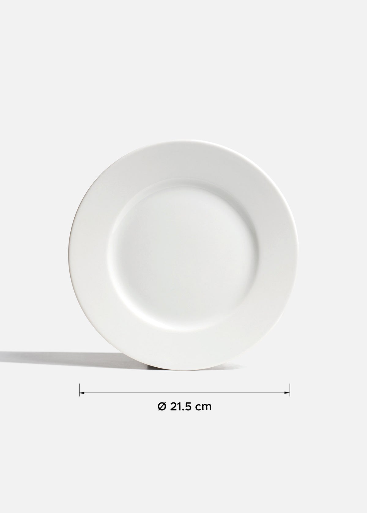 Platos blanco de porcelana con ala Elegance — imagen de producto, vista 4