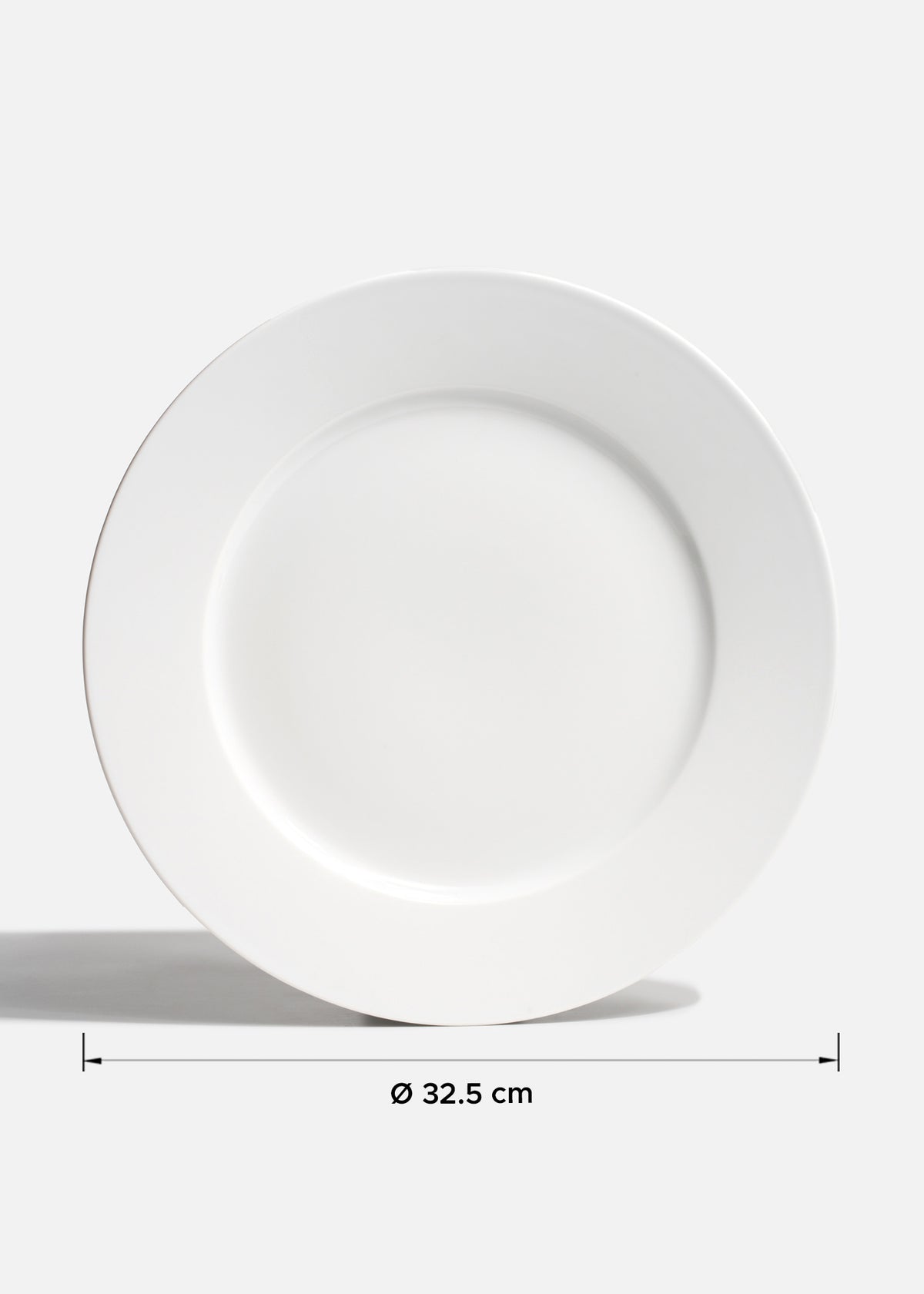 Platos blanco de porcelana con ala Elegance — imagen de producto, vista 2