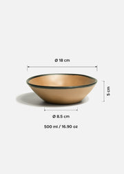 Plato hondo de melamina café Beluga 500 ml, Ø 18 cm — imagen de producto
