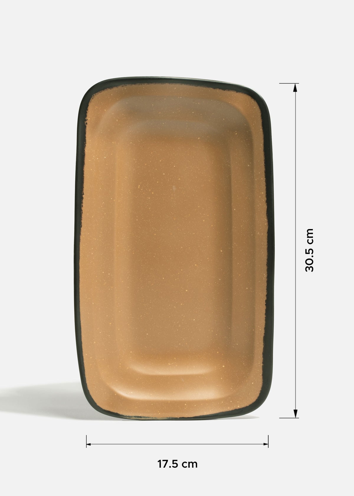 Charolas de melamina café Beluga 30.5 x 17.5 cm — imagen de producto