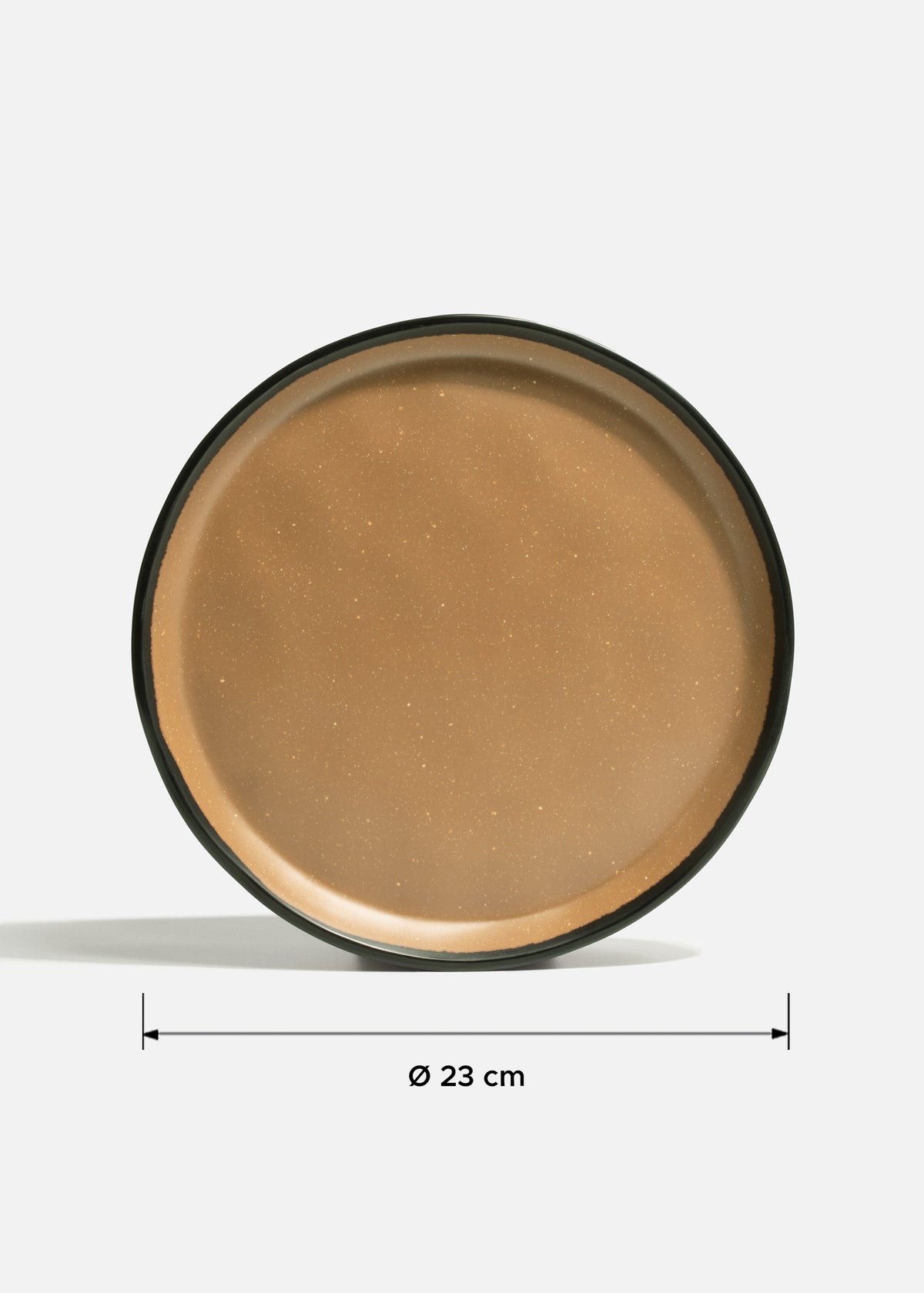 Plato trinche hygge de melamina café Beluga Ø 23 cm — imagen de producto