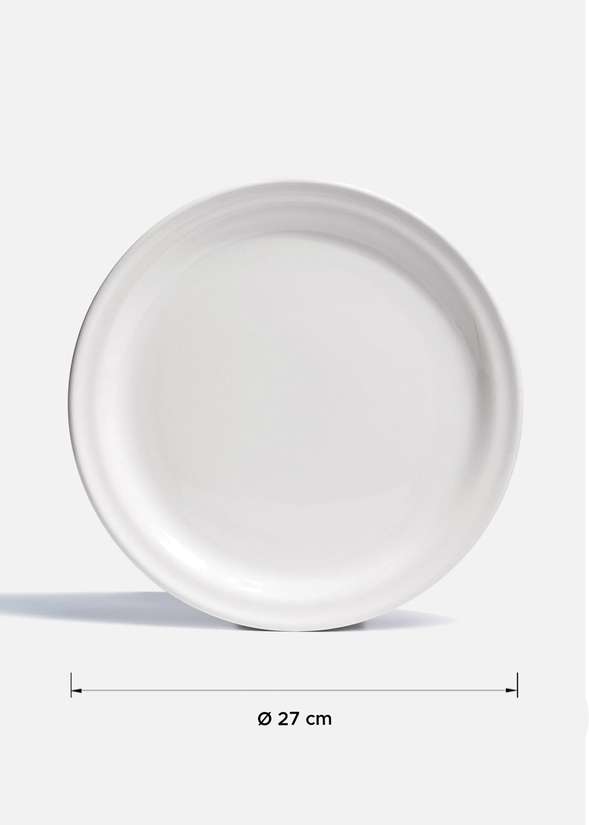 Plato trinche de cerámica blanca Madrid Ø 27 cm — imagen de producto
