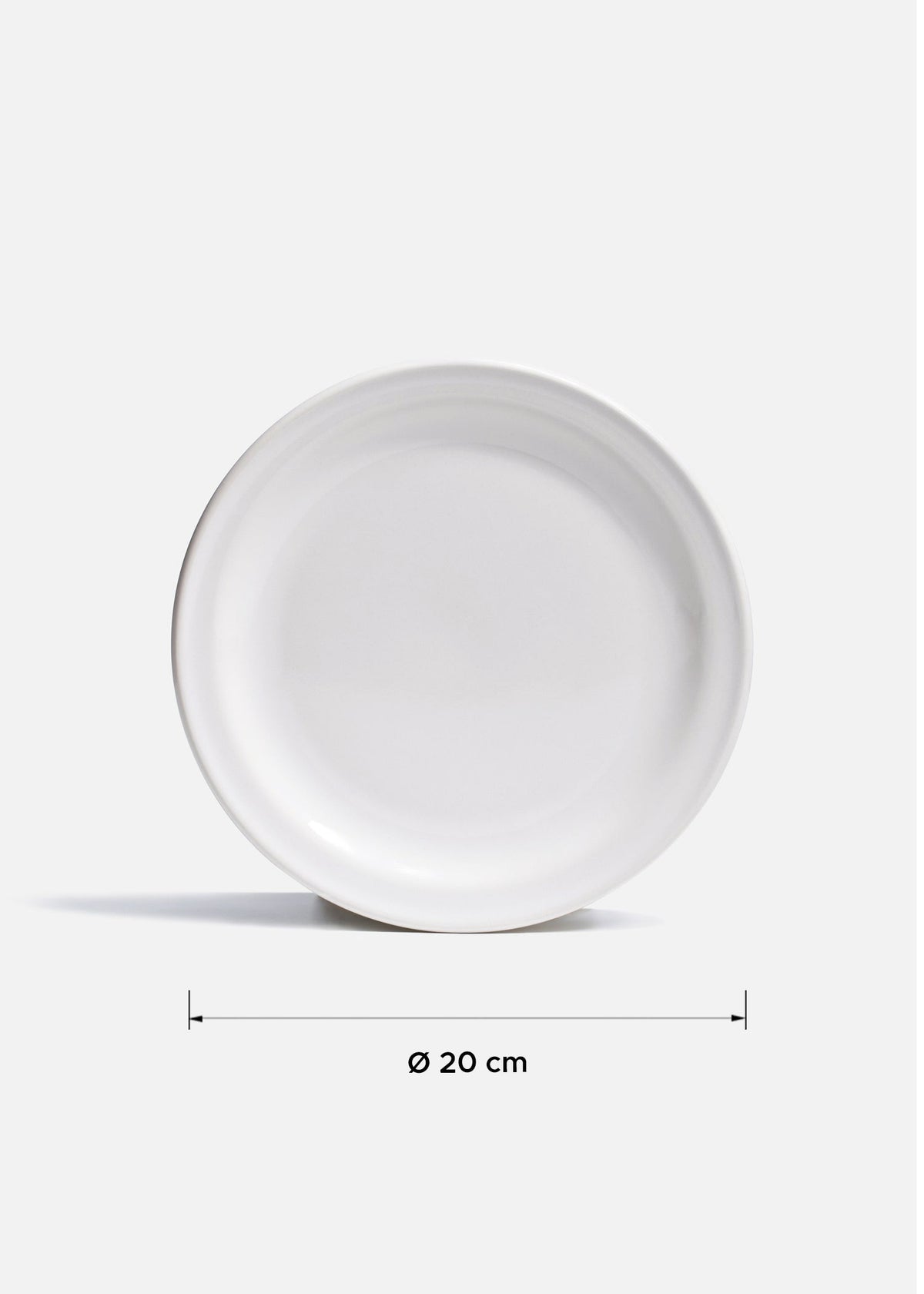 Plato trinche de cerámica blanca Madrid Ø 20 cm — imagen de producto