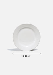 Plato trinche de porcelana blanco Glacial Ø 26 cm — imagen de producto
