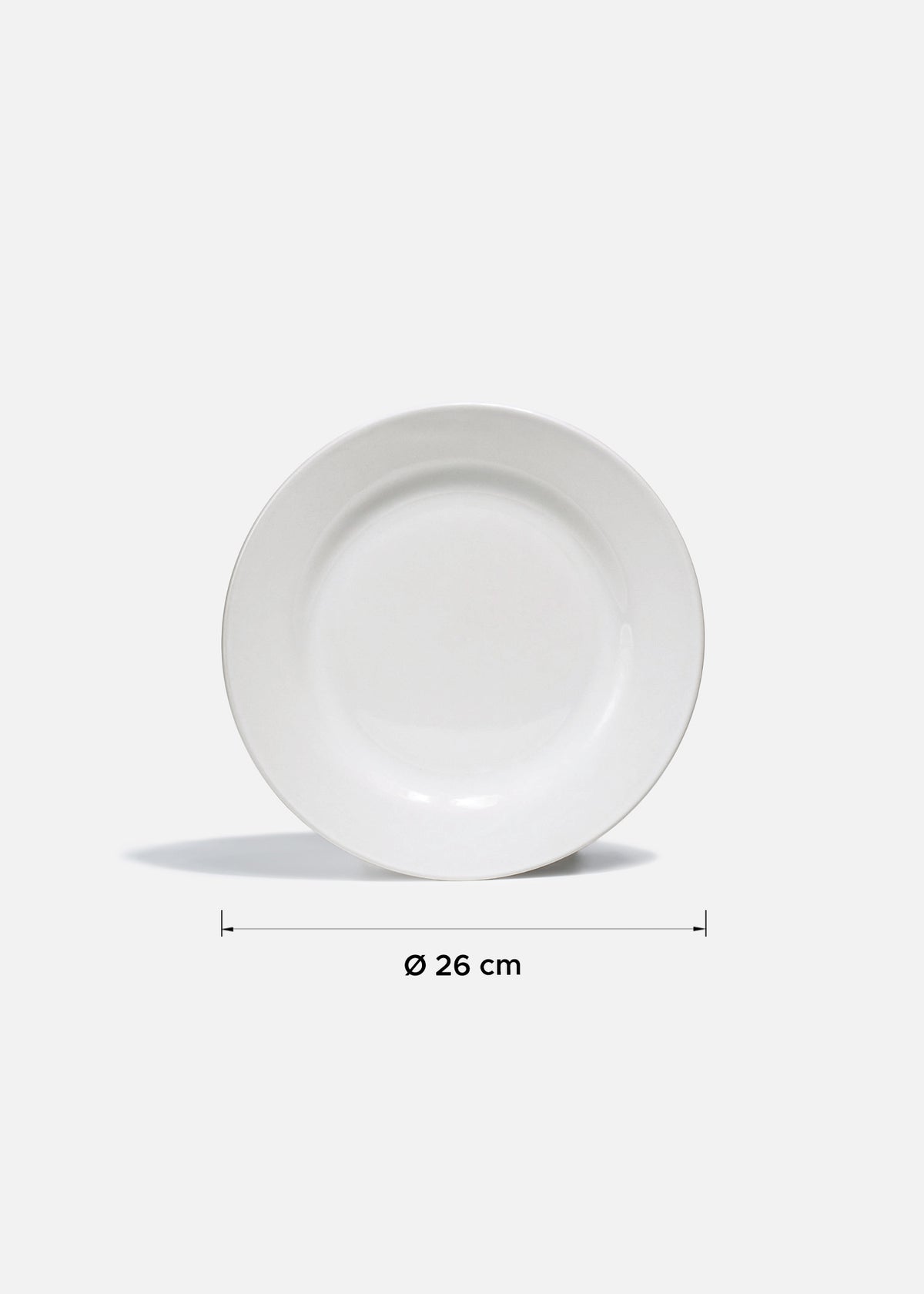 Plato trinche de porcelana blanco Glacial Ø 26 cm — imagen de producto