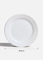 Plato trinche de porcelana blanco Glacial Ø 28 cm — imagen de producto