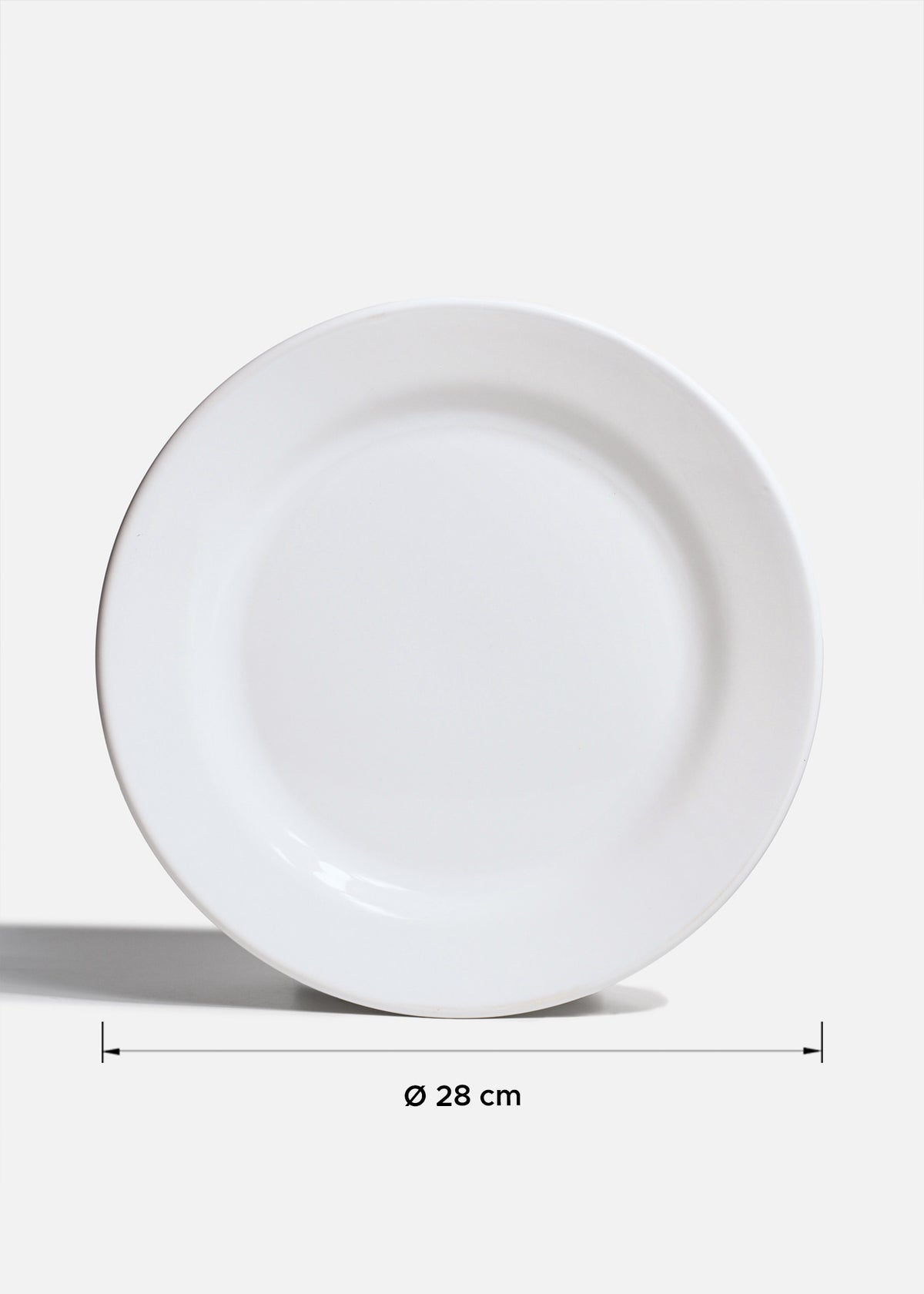 Plato trinche de porcelana blanco Glacial Ø 28 cm — imagen de producto