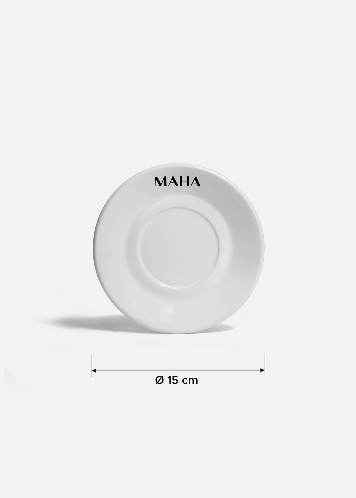 Platos de porcelana blanco Glacial + personalizado con logo simple — imagen de producto