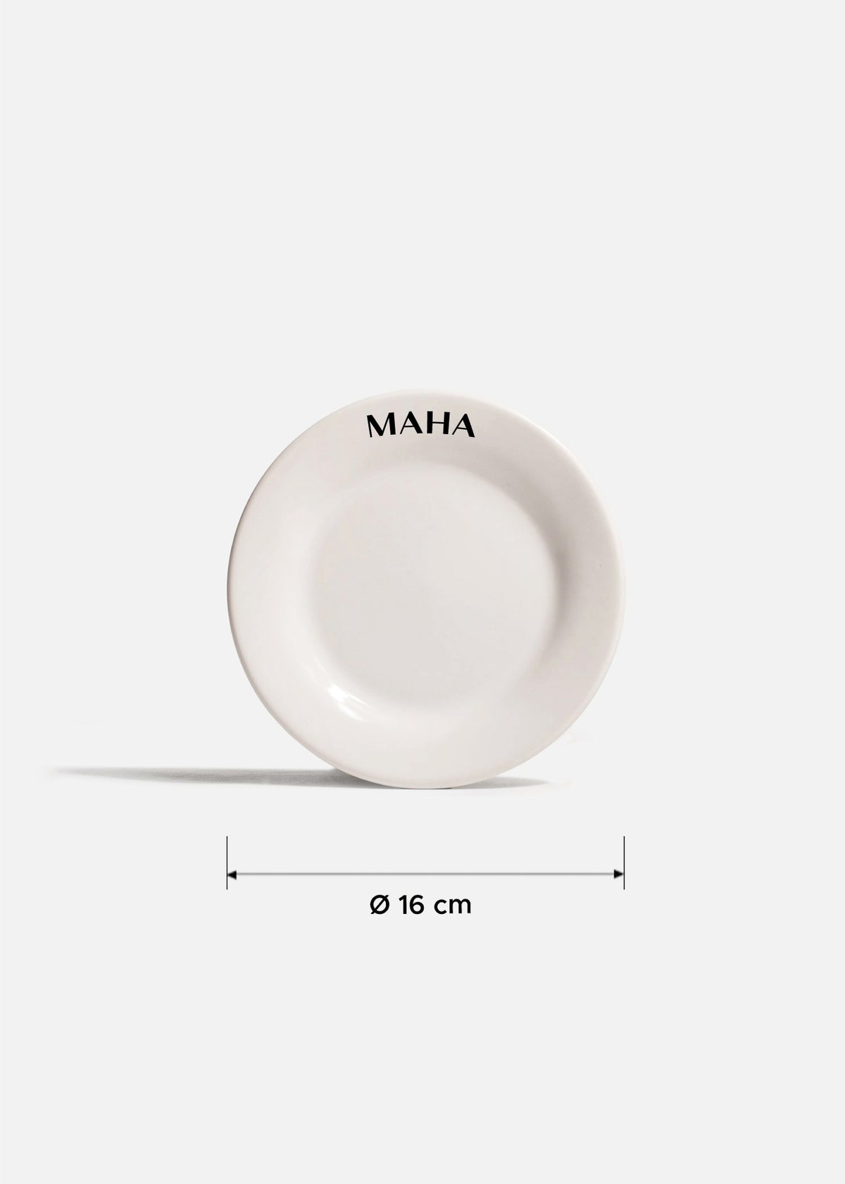 Platos de porcelana blanco Glacial + personalizado con logo simple — imagen de producto
