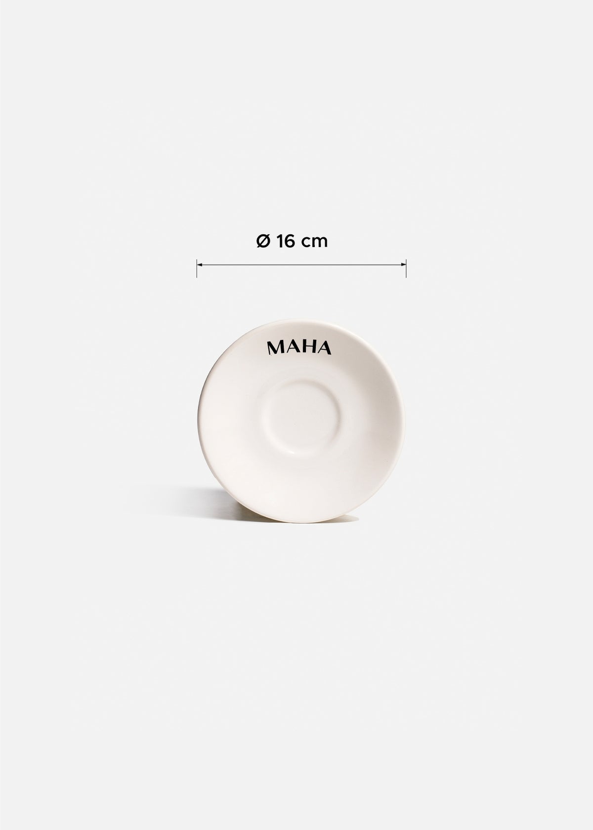 Platos de porcelana blanco Glacial + personalizado con logo simple — imagen de producto