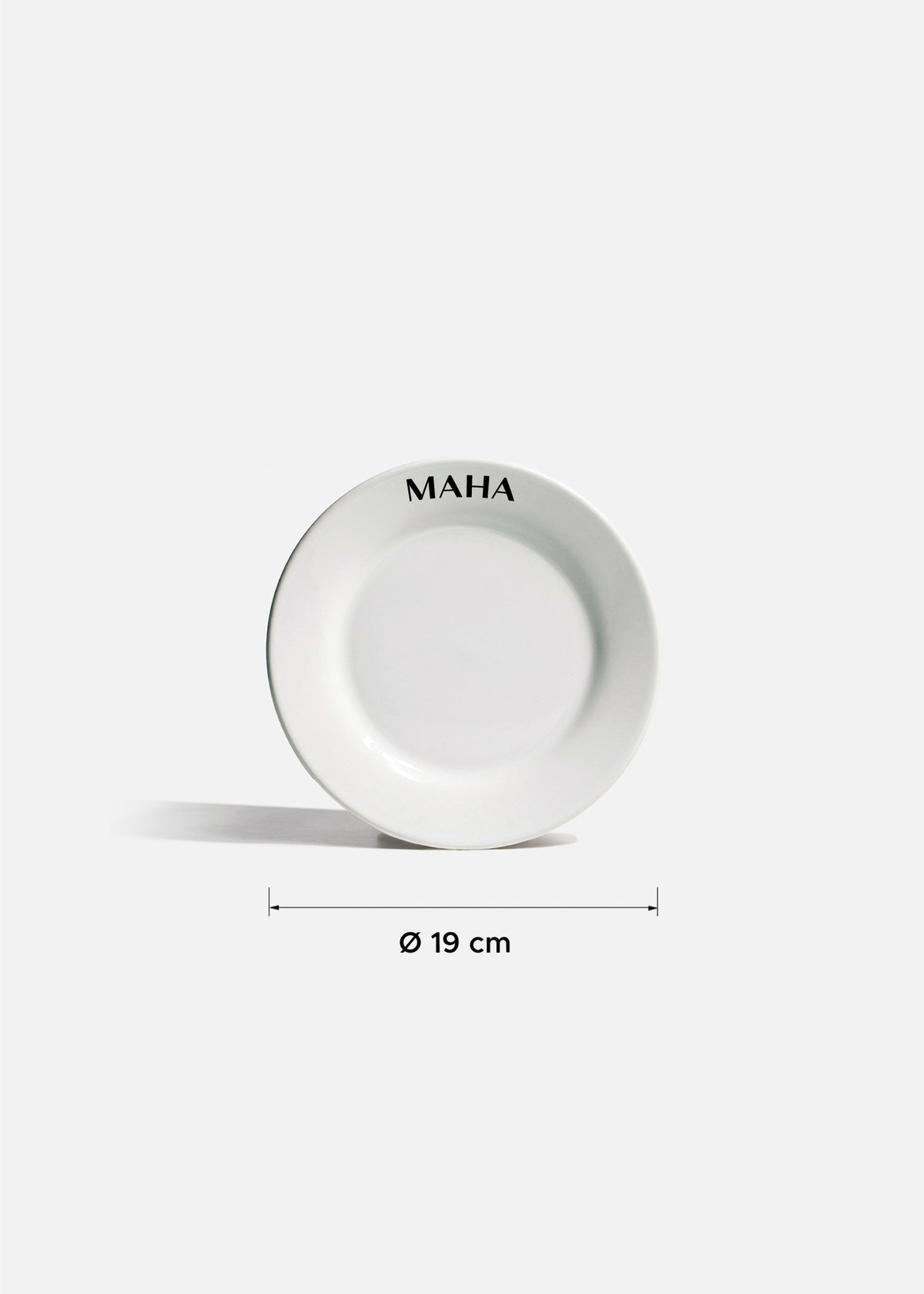 Platos de porcelana blanco Glacial + personalizado con logo simple — imagen de producto