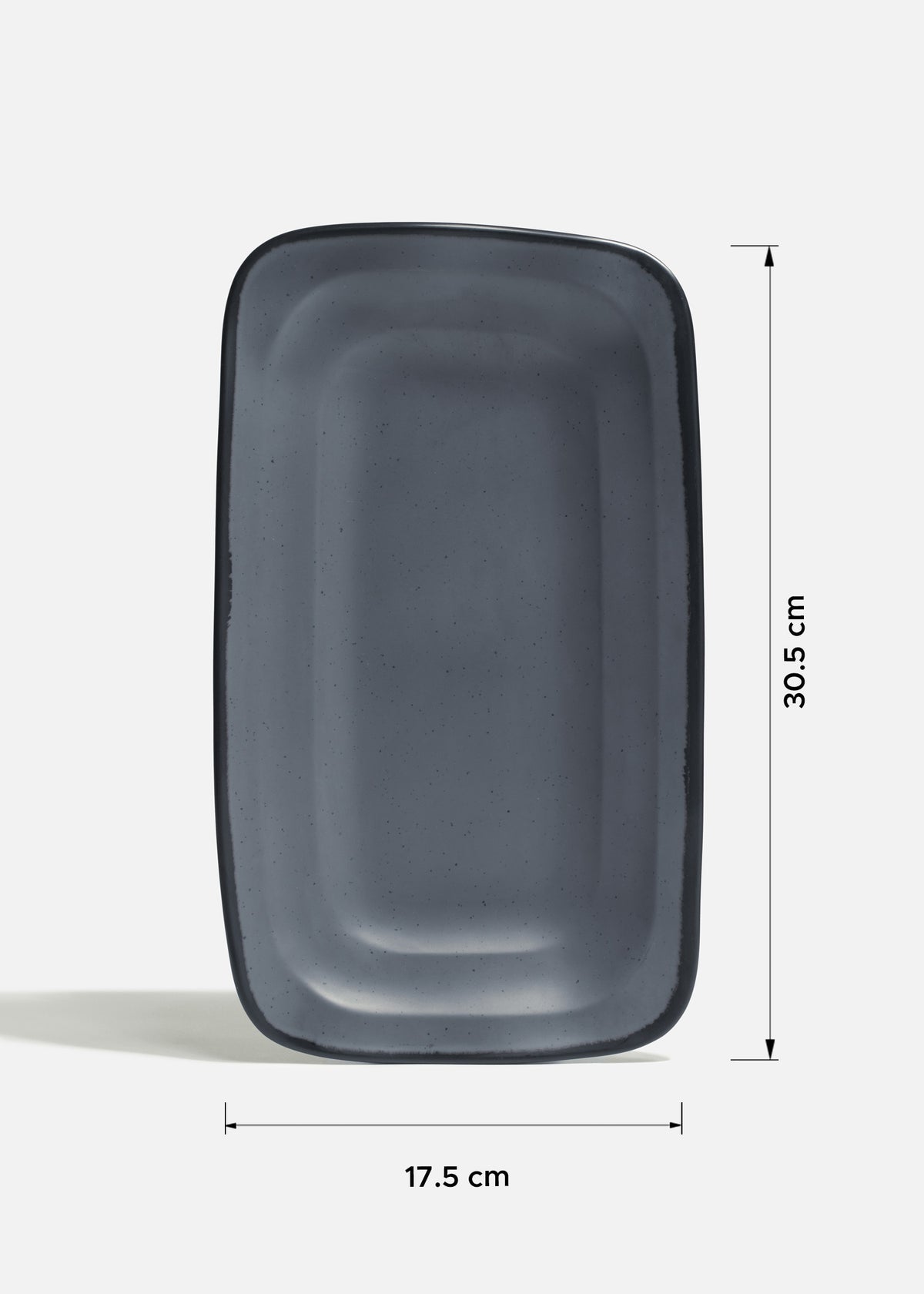 Charolas de melamina gris Beluga 30.5 x 17.5 cm — imagen de producto