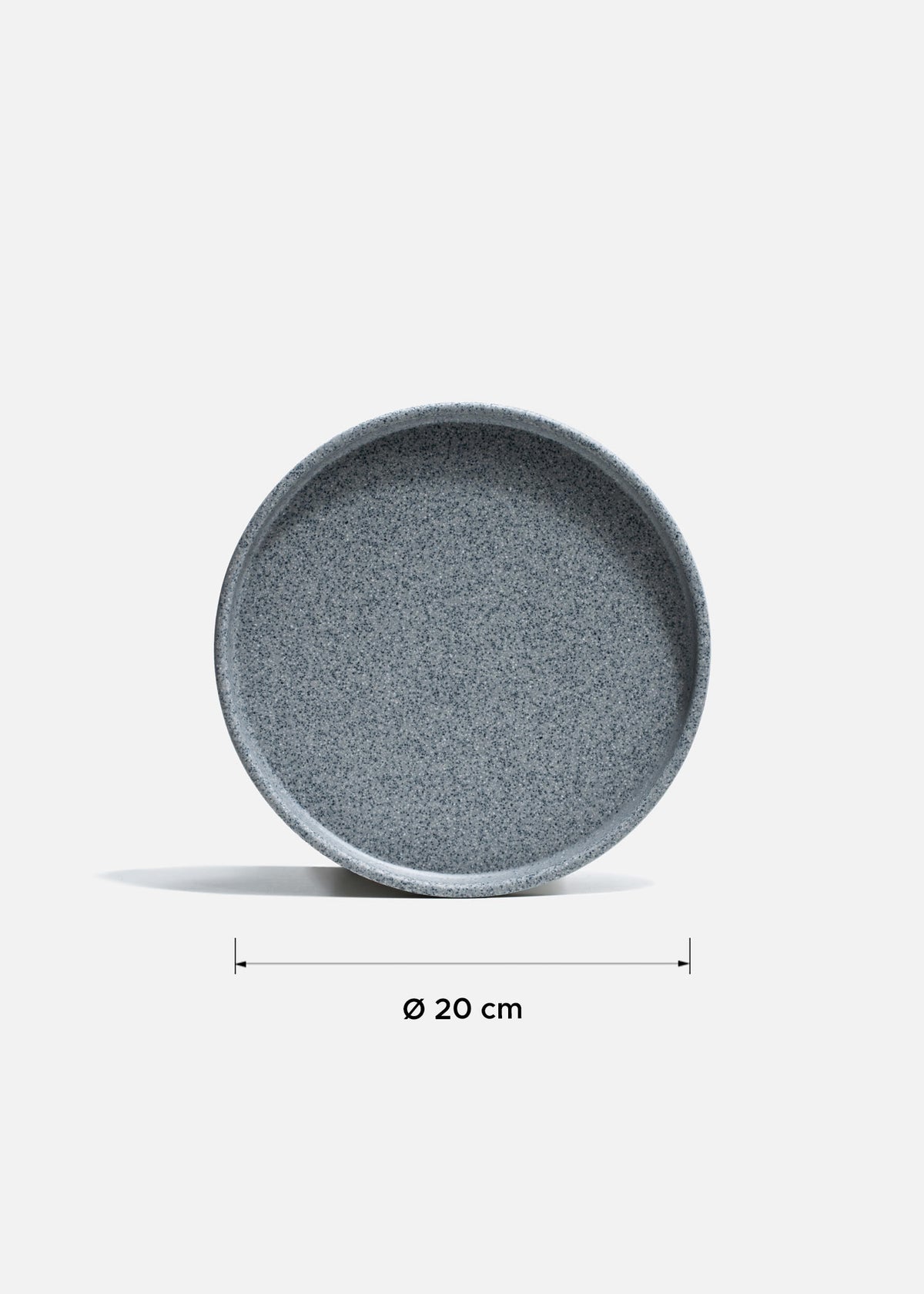 Platos trinche de melamina gris mate Dakota — imagen de producto, vista 9
