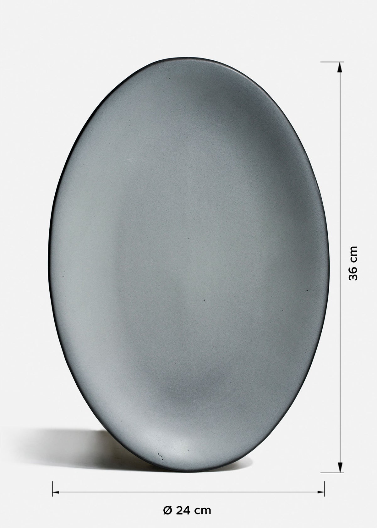 Bandejas de porcelana gris Chrom — imagen de producto