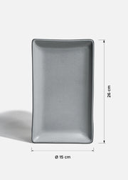 Bandejas de porcelana gris Chrom — imagen de producto