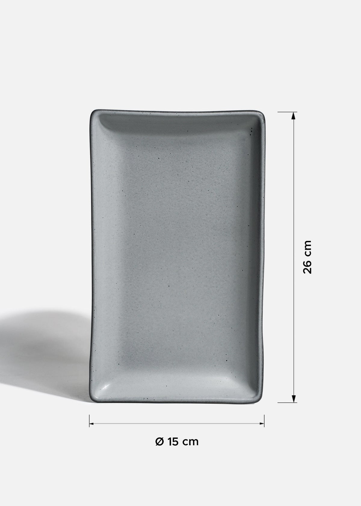 Bandejas de porcelana gris Chrom — imagen de producto