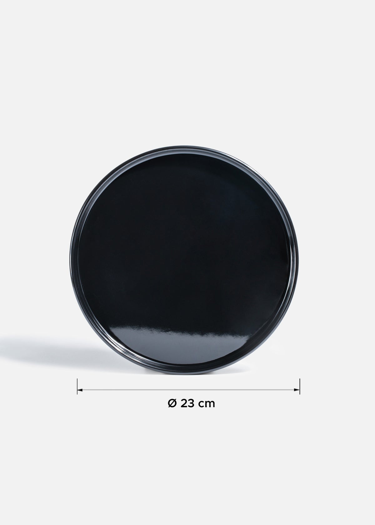 Platos trinche de melamina negro brillante Noxium — imagen de producto, vista 4