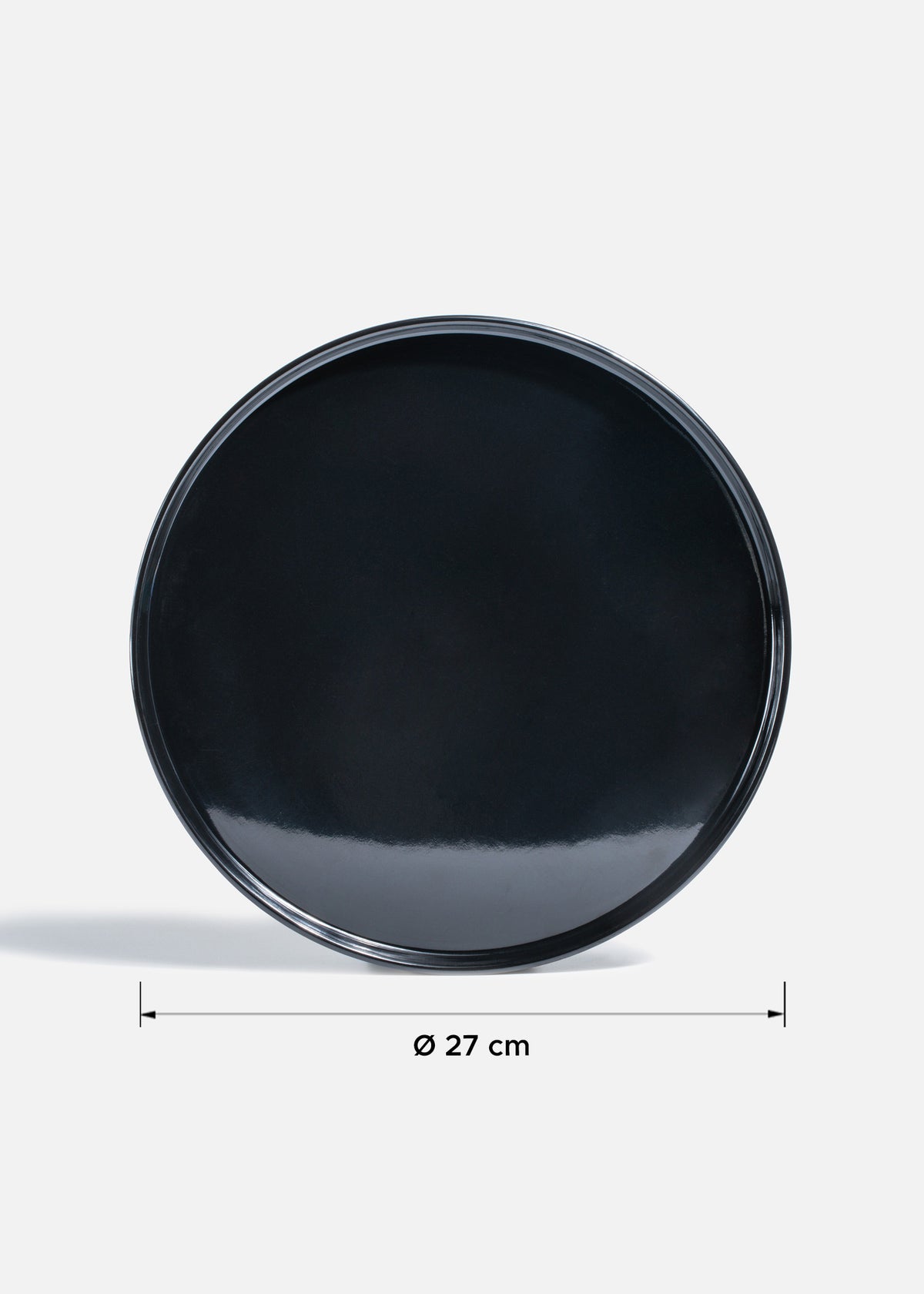 Platos trinche de melamina negro brillante Noxium — imagen de producto, vista 2