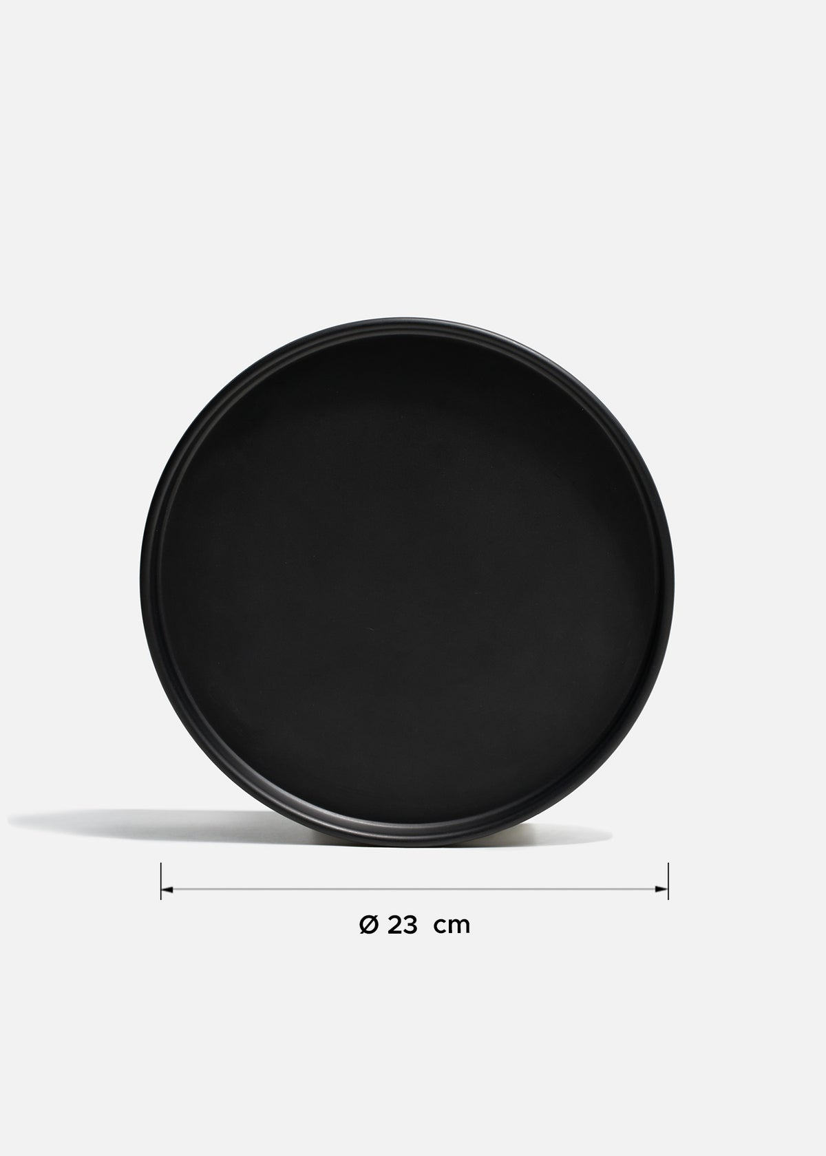 Platos trinche de melamina negro mate William — imagen de producto, vista 6
