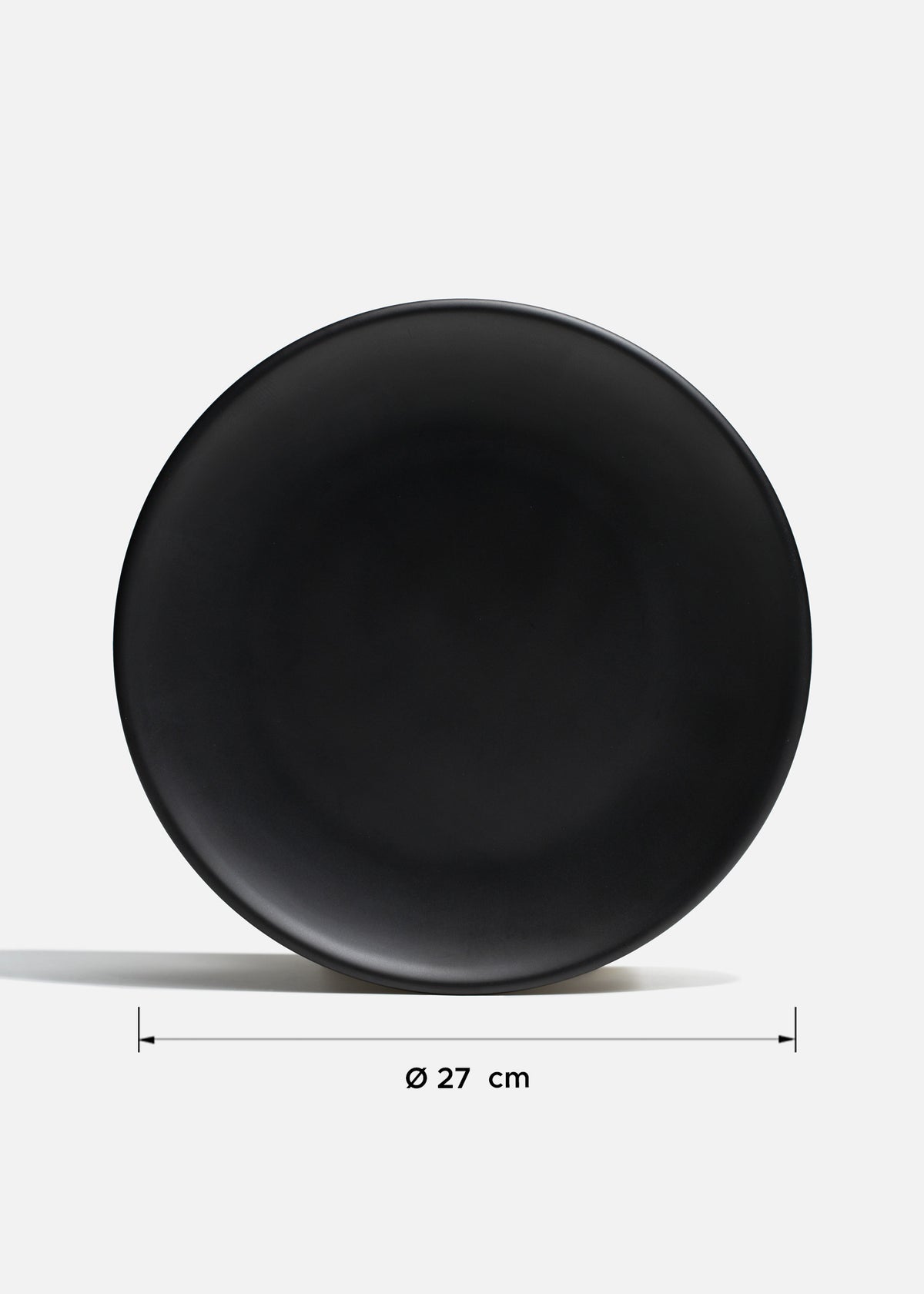Platos trinche de melamina negro mate William — imagen de producto, vista 12