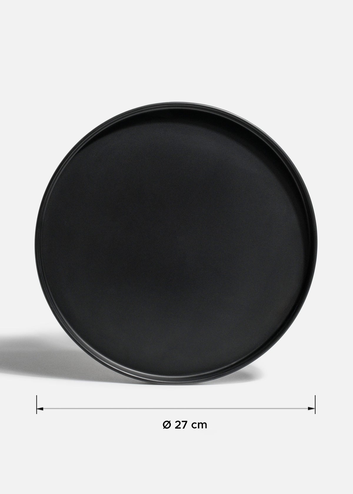 Platos trinche de melamina negro mate William — imagen de producto, vista 2