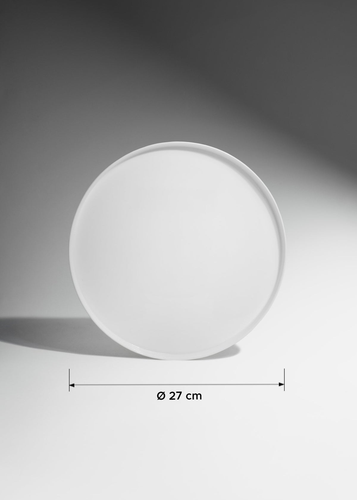 Plato trinche de opalo blanco Barcelona Gourmet Ø 27 cm — imagen de producto