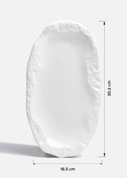 Bandeja de porcelana blanco Roca 30.2x16.5 cm — imagen de producto