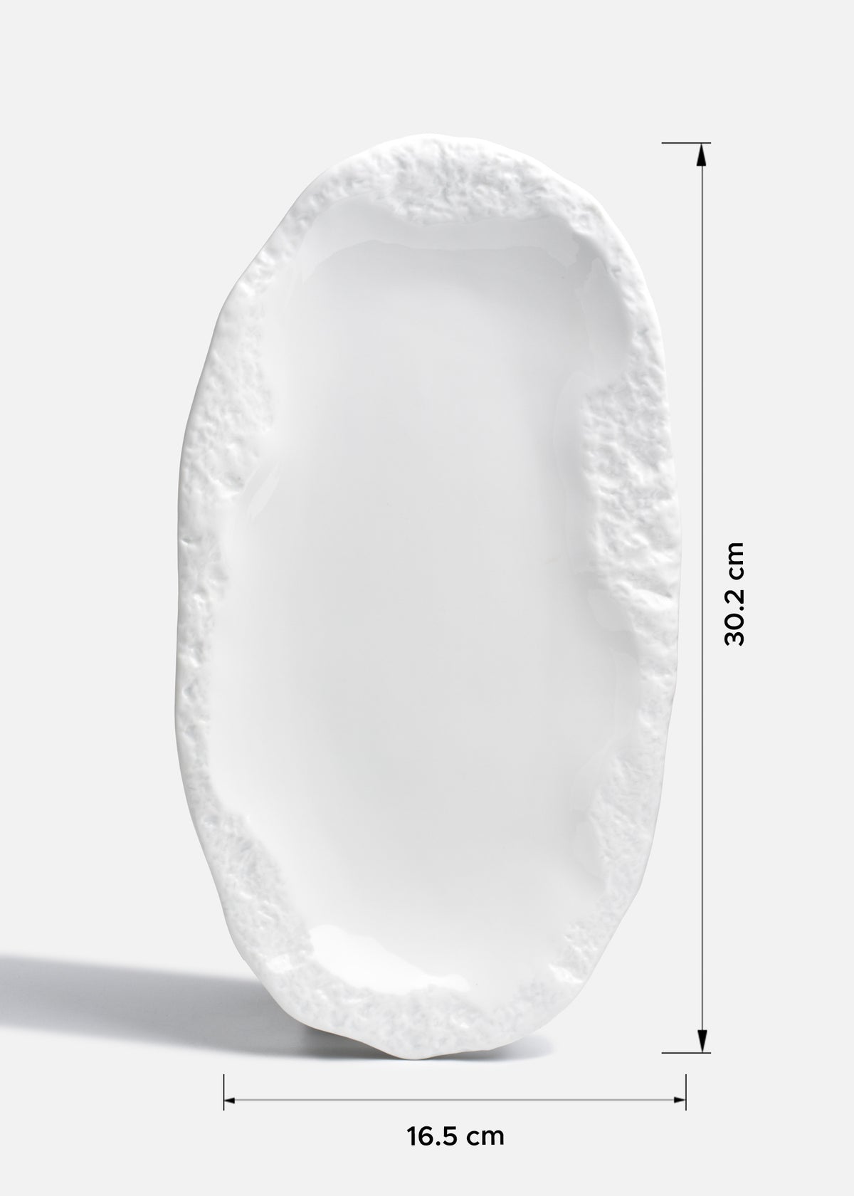 Bandeja de porcelana blanco Roca 30.2x16.5 cm — imagen de producto