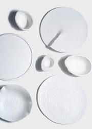 Platos de porcelana blanco Mate Dunas — imagen de producto, vista 1