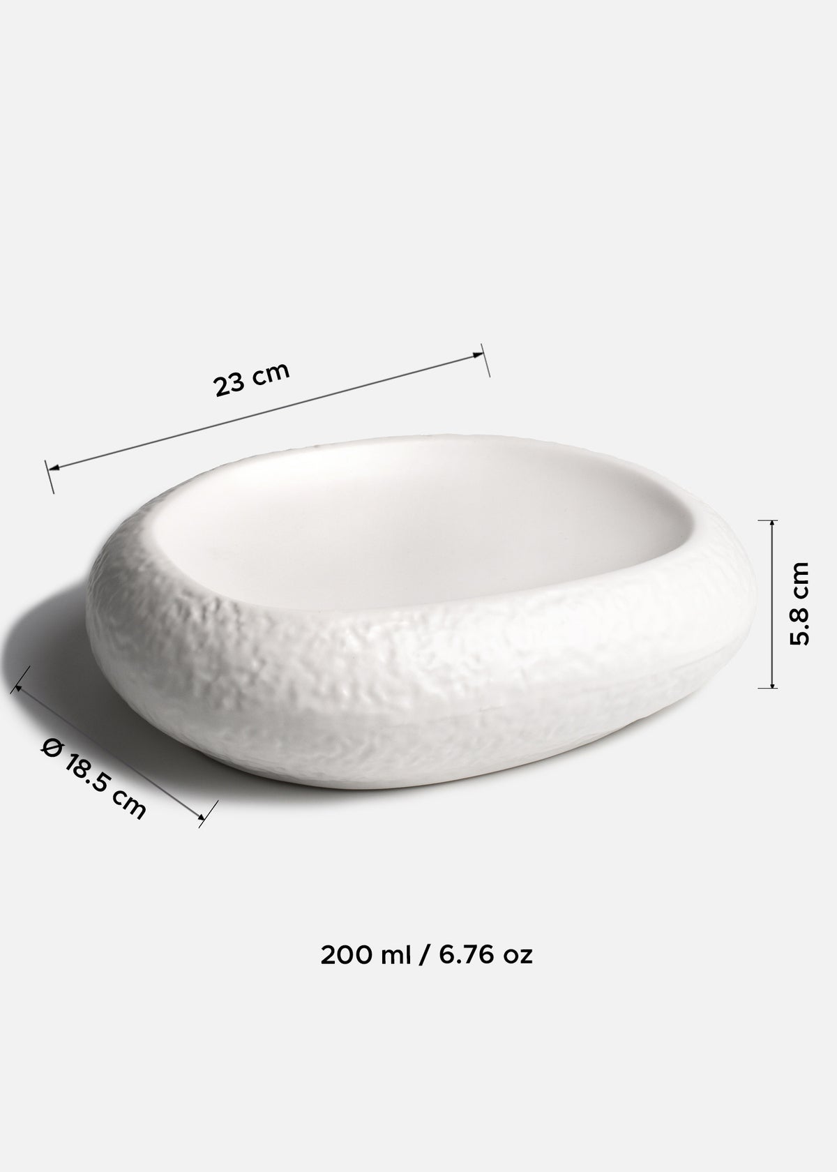 Platos de porcelana blanco Mate Dunas — imagen de producto, vista 8