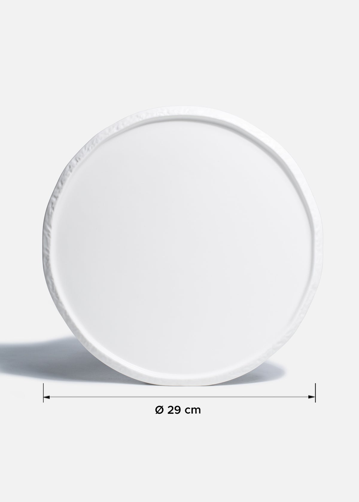 Platos de porcelana blanco Mate Dunas — imagen de producto, vista 2