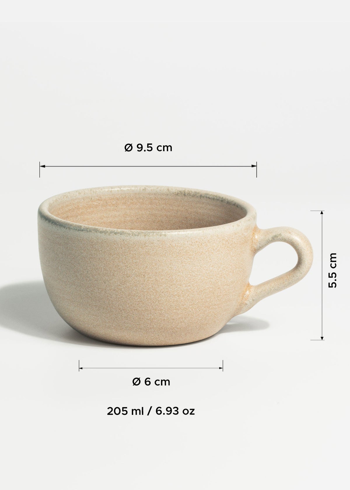 Tazas de porcelana para café Sorrento 320, 205 y 100 ml — imagen de producto