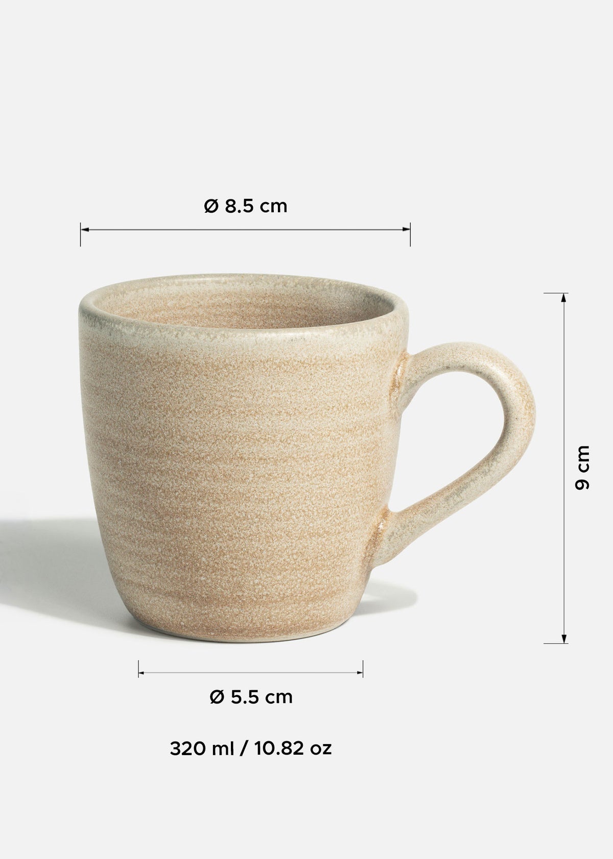 Tazas de porcelana para café Sorrento 320, 205 y 100 ml — imagen de producto