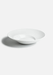 Platos hondos de porcelana blanco para pasta Messina — imagen de producto